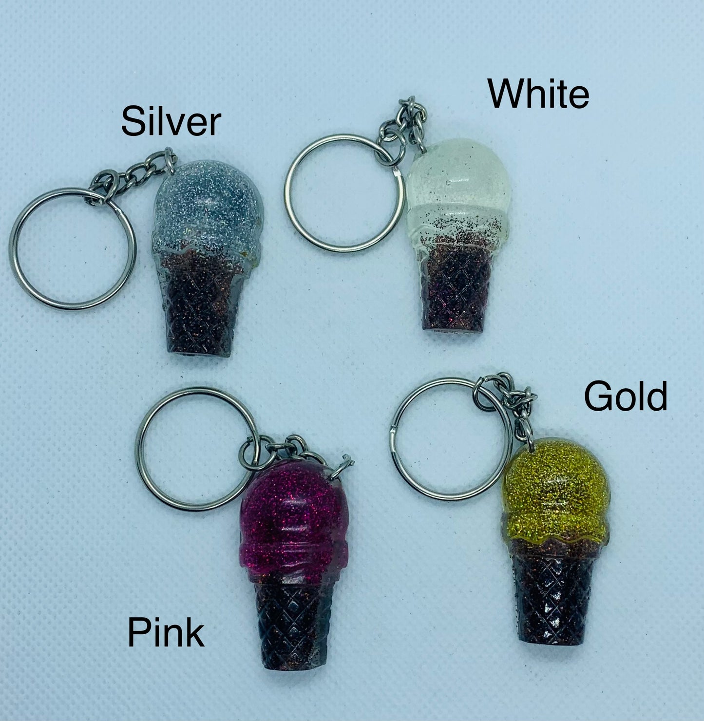 Ice Cream Cone Keychains