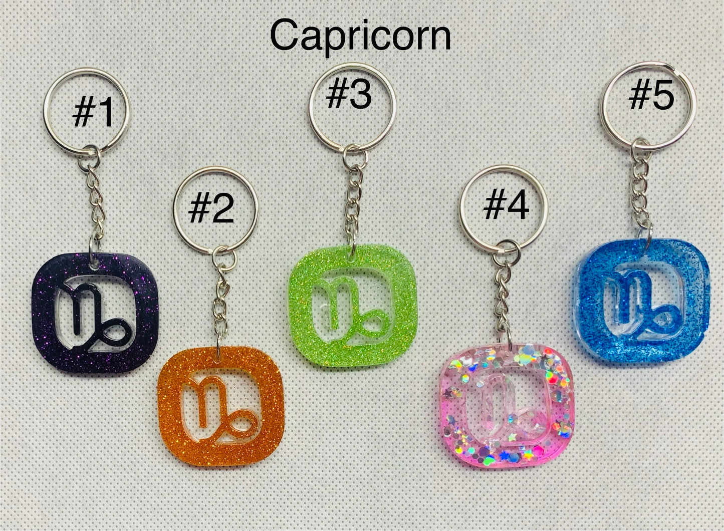 Capricorn Zodiac Keychain