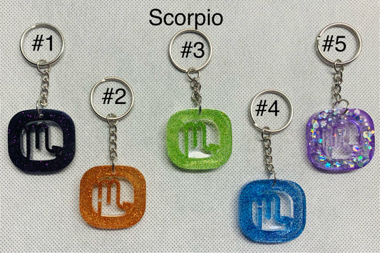 Scorpio Zodiac Keychain