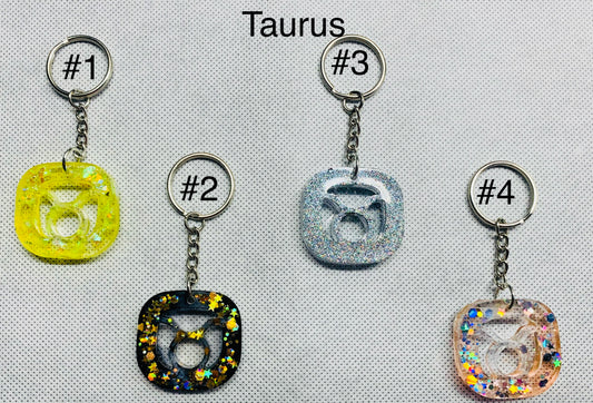 Taurus Zodiac Keychain