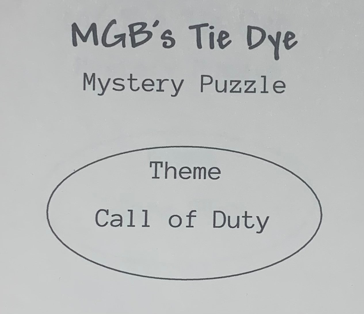 Mystery Puzzle COD