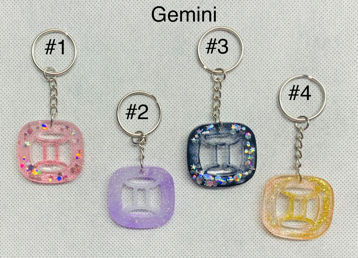 Gemini Zodiac Keychain