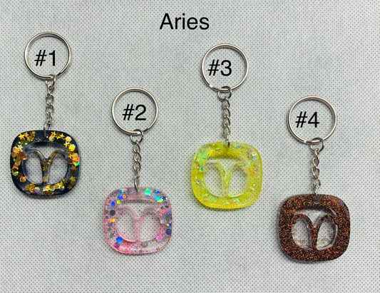 Aries Zodiac keychain