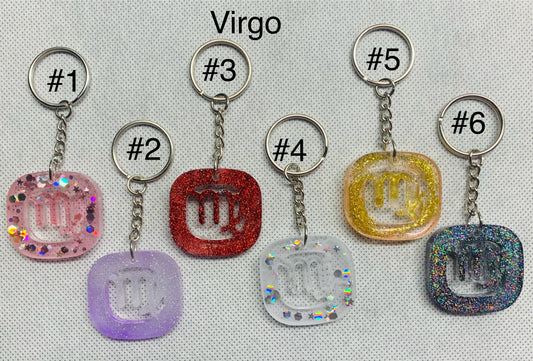 Virgo Zodiac Keychain